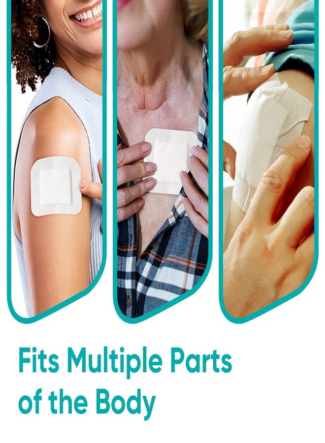 General Medi Sterile Island Dressing Bordered Gauze – 100 Count, 2.4" x 2.75" Gauze Pads, Wound Care Pad with Adhesive Border - Sterile, Soft & Highly Absorbent Medical Grade Dressing Pad - Image 5